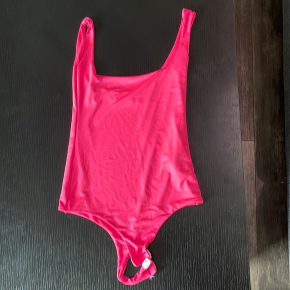 PrettyLittleThing Tops - Neon pink bodysuit